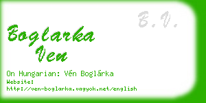 boglarka ven business card